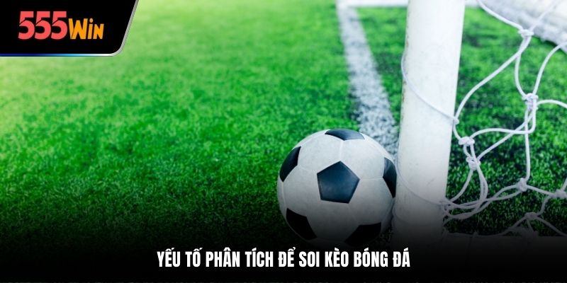 Yếu tố phân tích để soi kèo bóng đá
